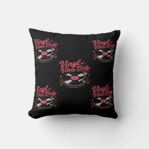 Coussin Célébrez votre amour pour les disques vinyles avec
