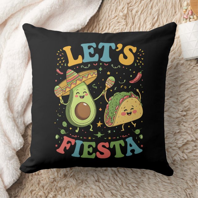 Coussin Célébrons Avocat Et Tacos Cinco De Mayo (Couverture)