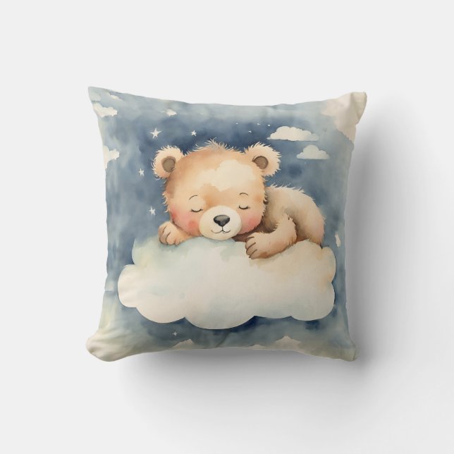 Coussin Céleste Bear Boys Nursery (Recto)