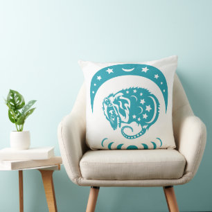Coussin Céleste Crécent Lune Possum Nature Whimsical