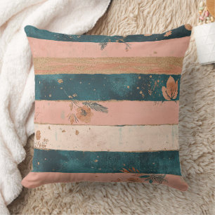 Coussin Celeste Rustique à rayures Lune Soleil Terreux (6)