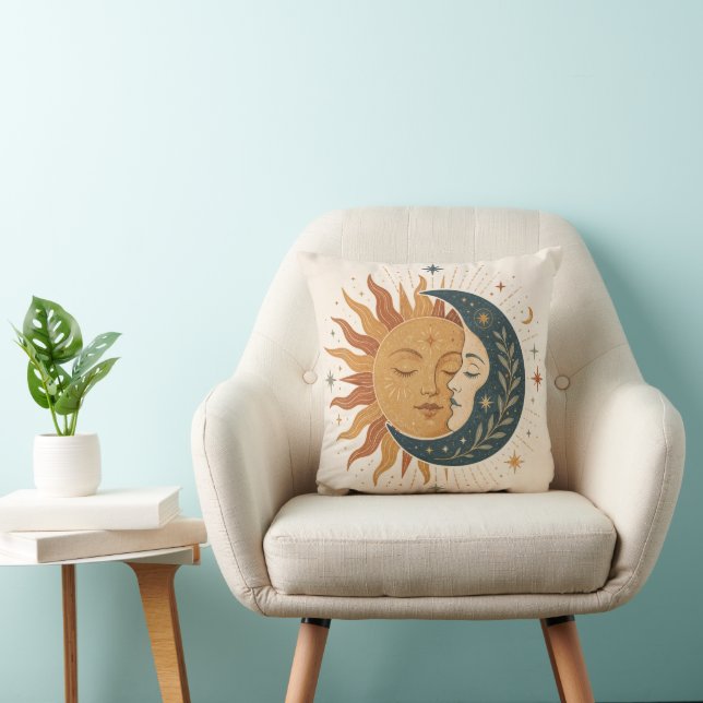 Coussin Celestial Sun Moon Pillow (Chaise)
