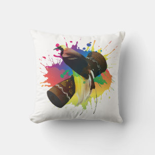 Coussin Cendrawasih L'Oiseau Du Paradis Coloré