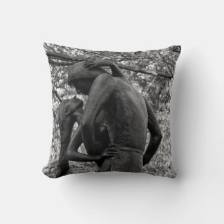 Coussin Central Park automne : Statue de Roméo et Juliette