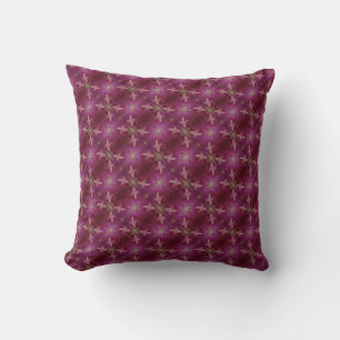 Coussin centre motif rose violet de la gloire du matin
