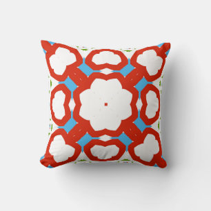 Coussin céramique mexicaine ancienne talavera. Design grap