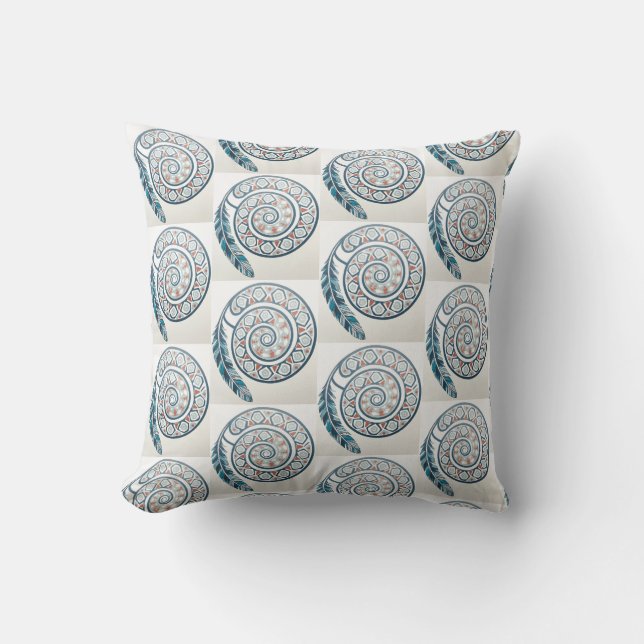 Coussin Cercle avec plume (Recto)