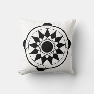 Coussin Cercle de culture géométrique futuriste Mandala