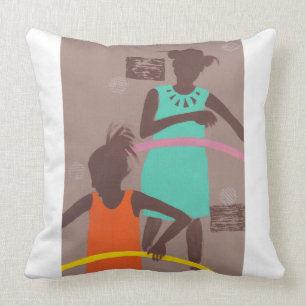 Coussin Cercle de danse polynésienne