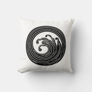 Coussin Cercle d'onde en forme de tourbillon