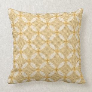 Coussin Cercle doré de mode à motif géométrique