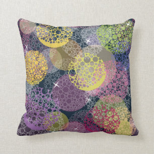 Coussin Cercle mignon abstrait de point de polka