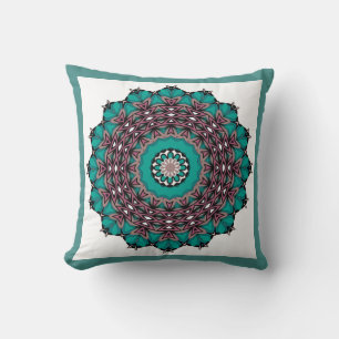 Coussin Cercle ornementale abstraite mandala ornementale p
