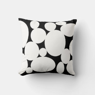 COUSSIN CERCLES BLANCS