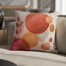 Cercles Boho Abstraits / Terracotta Chaud