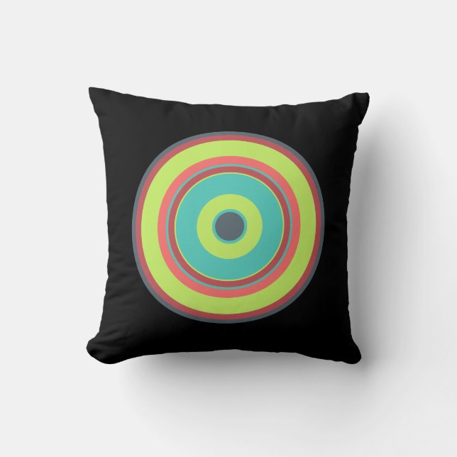 Coussin Cercles colorés 04 (Recto)