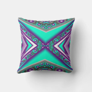 Coussin Cercles Concentriques Jusqu'au Point Abstrait