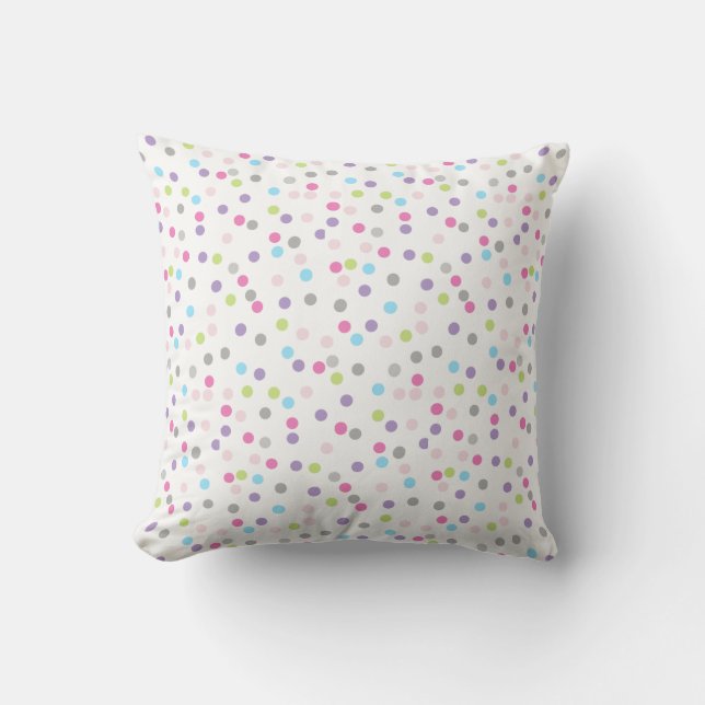 Coussin Cercles Couleurs Pastel Art Abstrait (Recto)