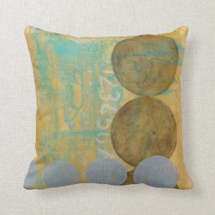 Coussin Cercles de brun foncé et de gris avec des nombres