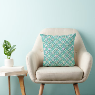 Coussin Cercles de chevauchement Pastel Motif Abstrait Tur