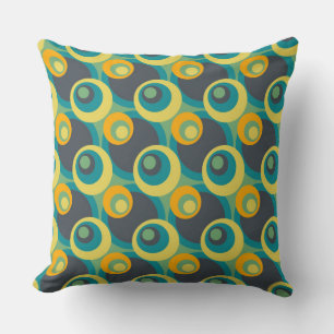 Coussin Cercles de pop rétro Motif #4