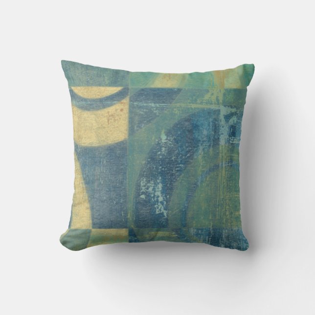 Coussin Cercles et panneaux multicolores (Recto)