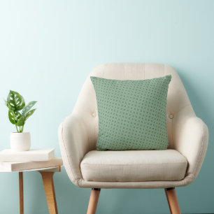 Coussin Cercles Géométriques Contemporains Carrés Sage
