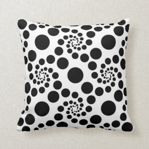 Coussin Cercles noirs