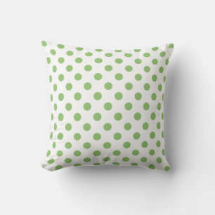 Coussin Cercles Pois Pistachio Green