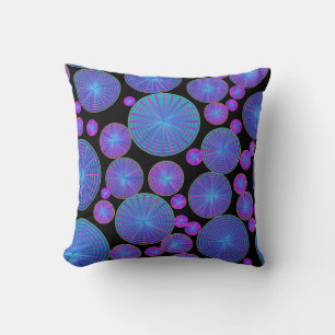 Coussin Cercles Roues et disques avec rayons