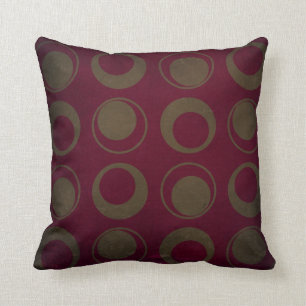 Coussin Cercles sages de rétro style sur l'arrière - pla