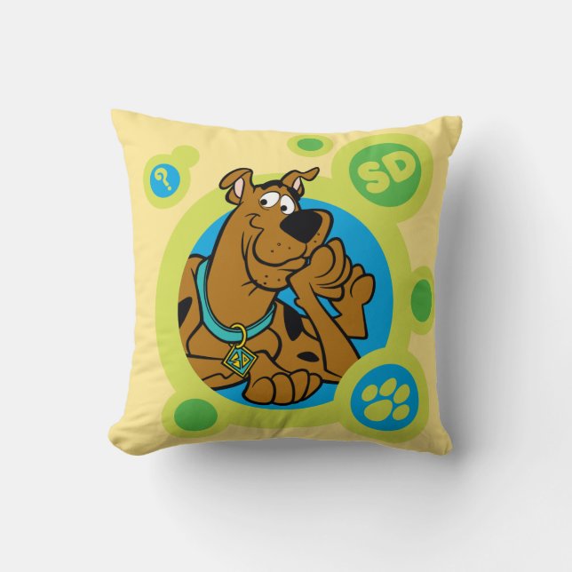 Coussin Cercles Scooby-Doo SD Badge (Recto)