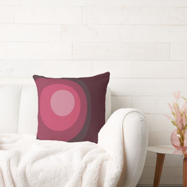 Coussin Cercles violets rétro (Canapé)