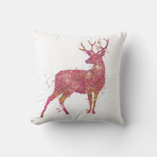 Coussin Cerf Animal Forêt Faune Sauvage Nature Monde Terre
