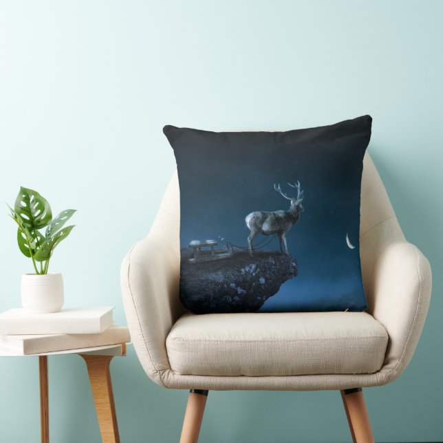 Coussin cerf au clair de lune (Chaise)