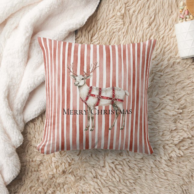 Coussin Cerf au poivre blanc de Noël (Couverture)