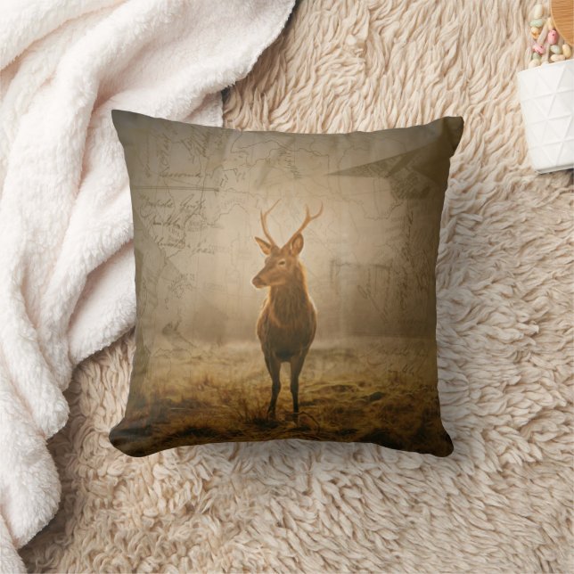 Coussin Cerf dans la forêt (Couverture)