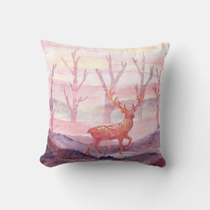 Coussin Cerf dans la forêt