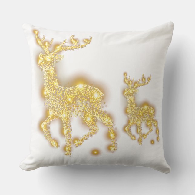 Coussin cerf doré (Recto)