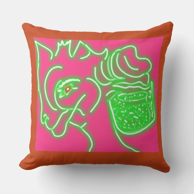 Coussin Cerf et son sac de perles magiques (Recto)