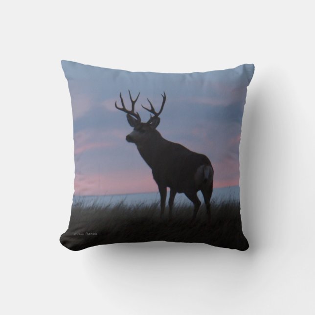 Coussin Cerf Mule D3 Buck Sunrise Buck (Recto)