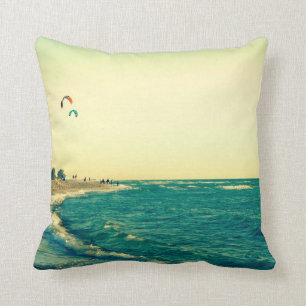 Coussin Cerf-volant de plage de Venise surfant 2