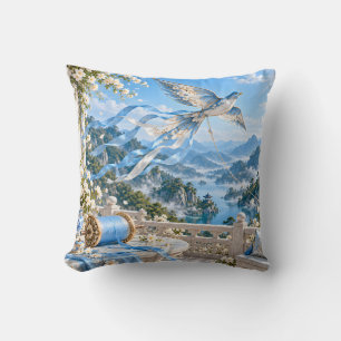 Coussin Cerf-volant oiseau azur Montagne Terrasse