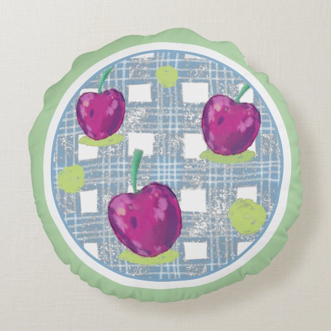 Coussin Cerise ronde (Dos)