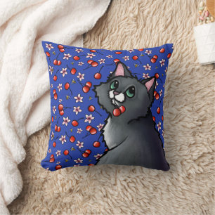 Coussin Cerises de chats écoresponsables Épervier