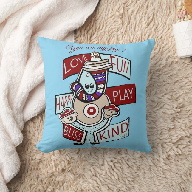 Coussin Cerises en haut : Une célébration de KindnessK (Couverture)