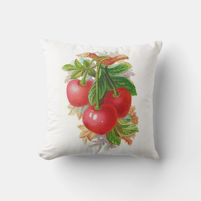 Coussin Cerises vintages (Recto)