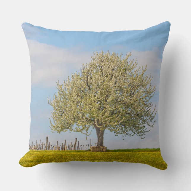 Coussin Cerisier Au Printemps (Recto)
