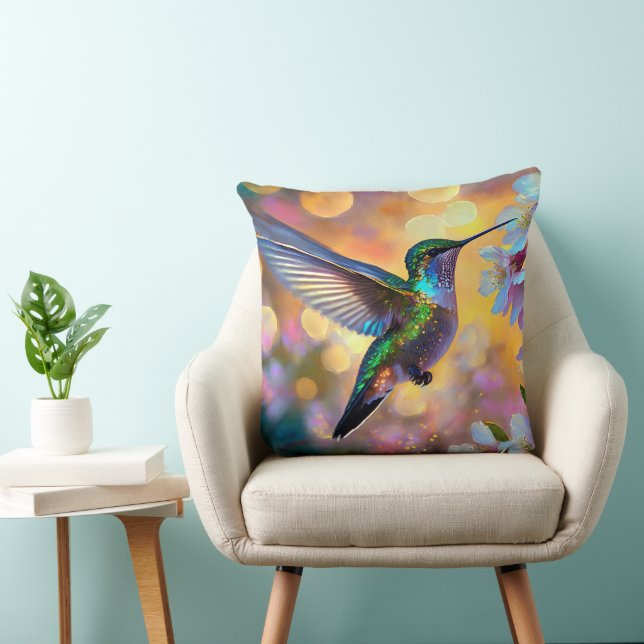 Coussin Cerisier Imaginaire Sunrise Hummingbird  (Chaise)