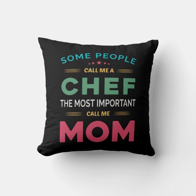 Coussin Certaines Personnes M'Appelent Chef Maman (Recto)